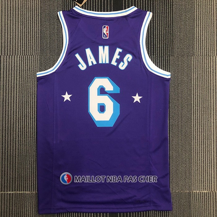 Maillot Los Angeles Lakers LeBron James NO 6 Ville Edition 2021-22 Volet